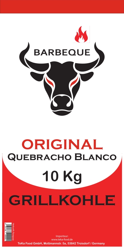 Quebracho Blanco Grillkohle (Holzkohle) - 10 Kg