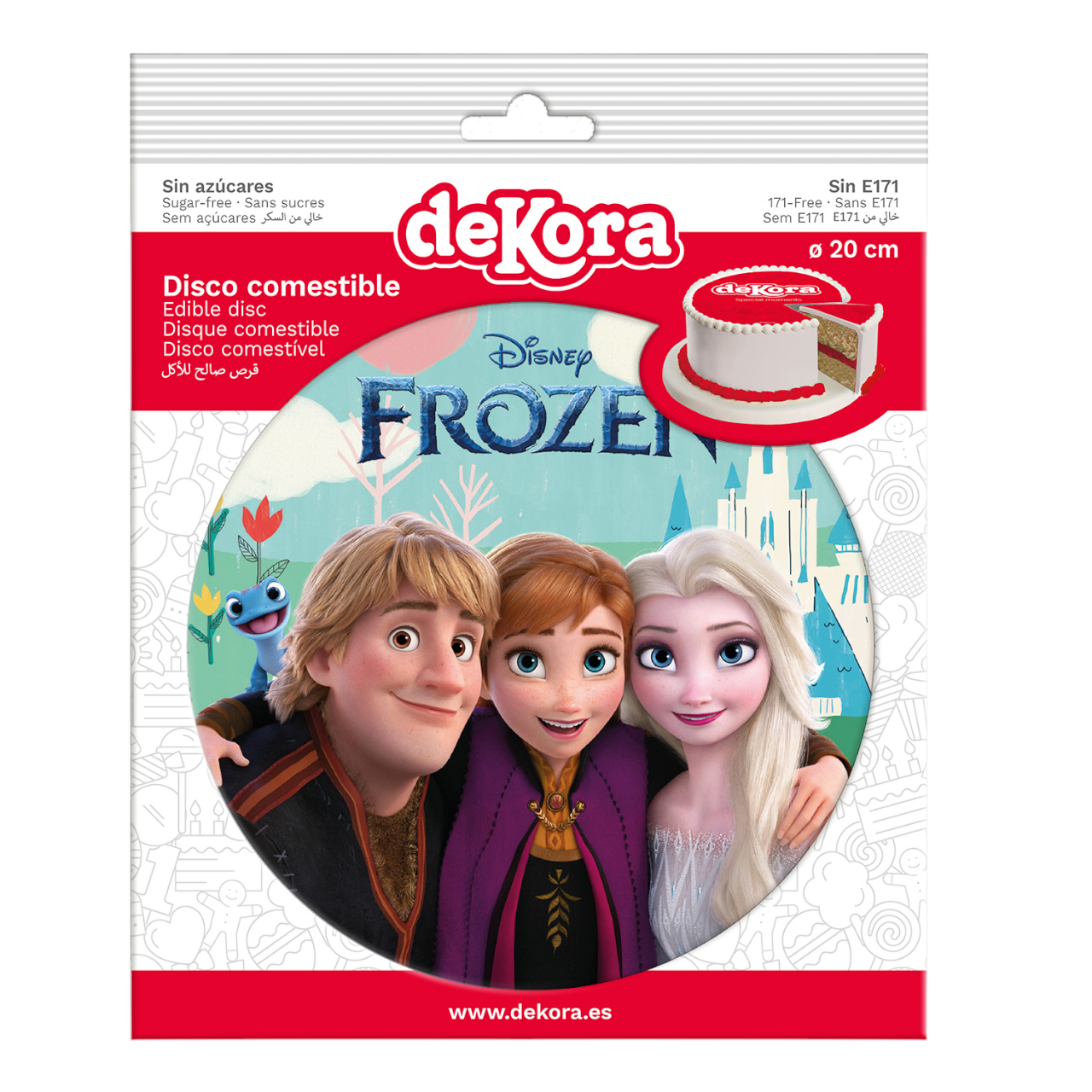 Tortenaufleger rund - Frozen- 20 cm - Dekora